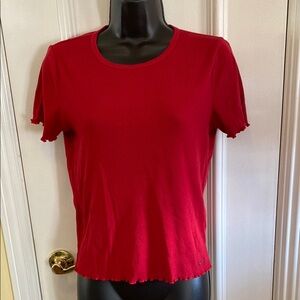 Hollister Red Women's Top Size M